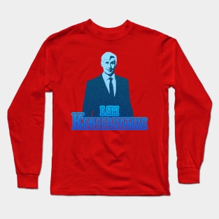 I Am Kenservative (Blue): A Political Barbie Inspired Design Long Sleeve T-Shirt